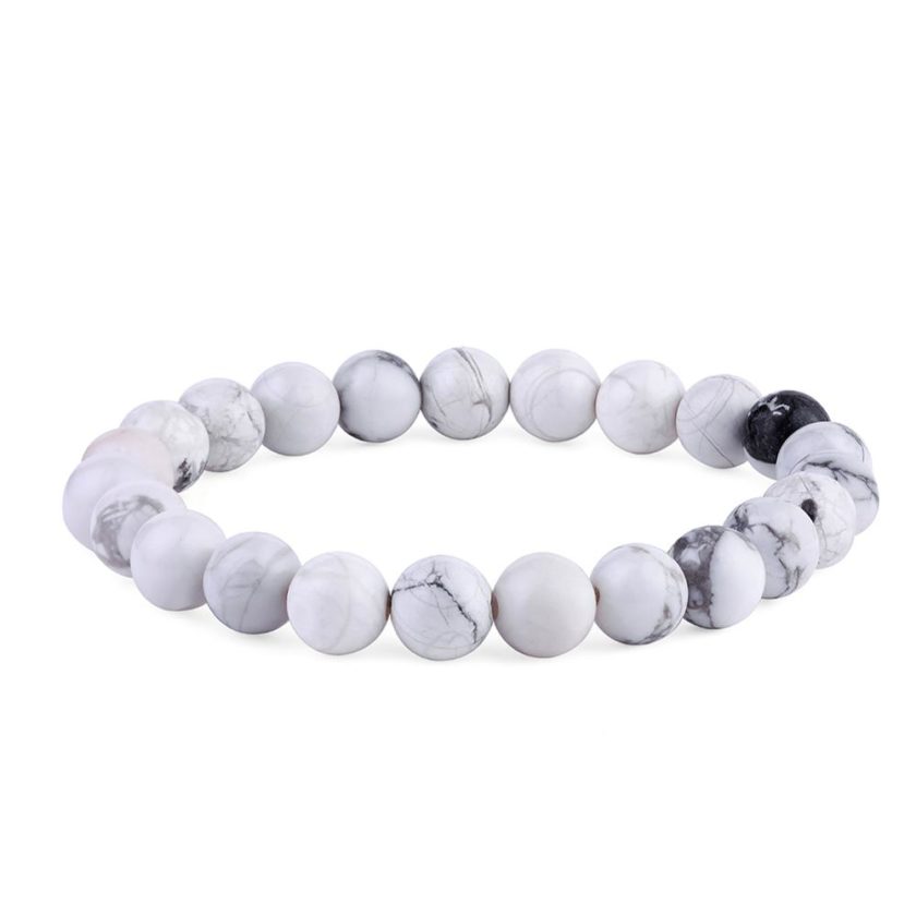 Bracelet en perles de howlite