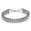 Bracelet en acier inoxydable de couleur argent