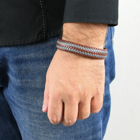 Bracelet homme en cuir