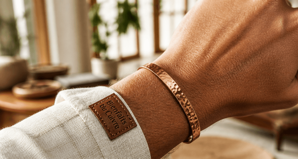 bracelet cuivre poignet élégant