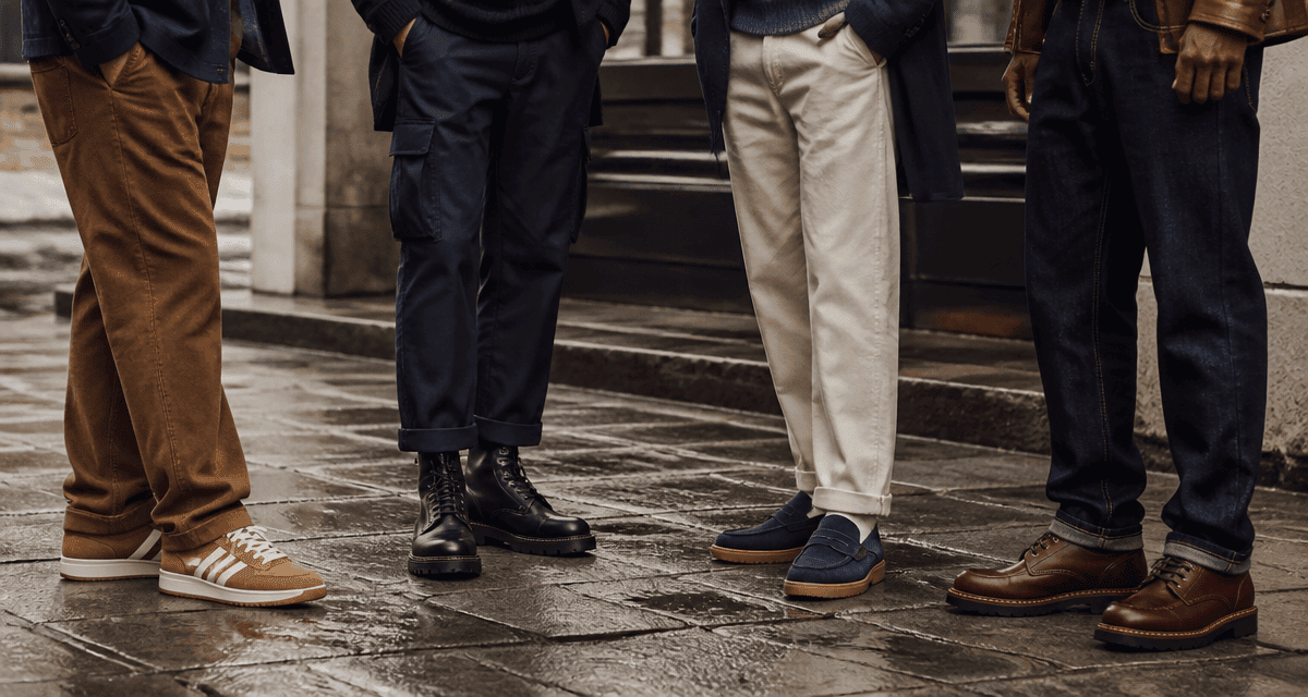 chaussure homme tendance 2025 quatre styles