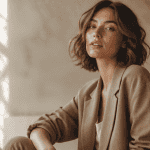coiffure bob dégradé sur femme élégante