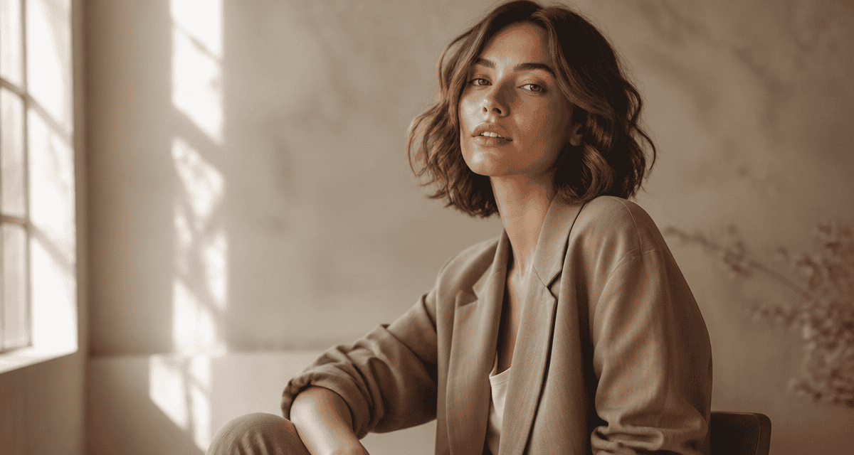 coiffure bob dégradé sur femme élégante
