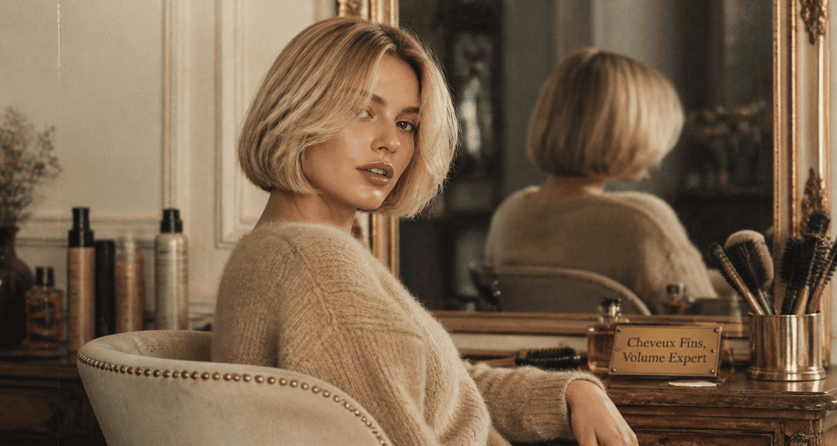 Coiffure cheveux fins bob élégant