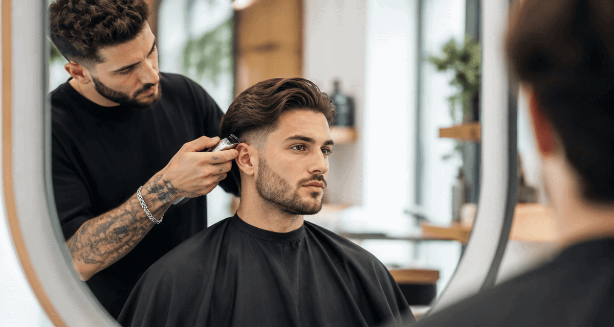 Coupe homme tendance Flow Haircut en salon