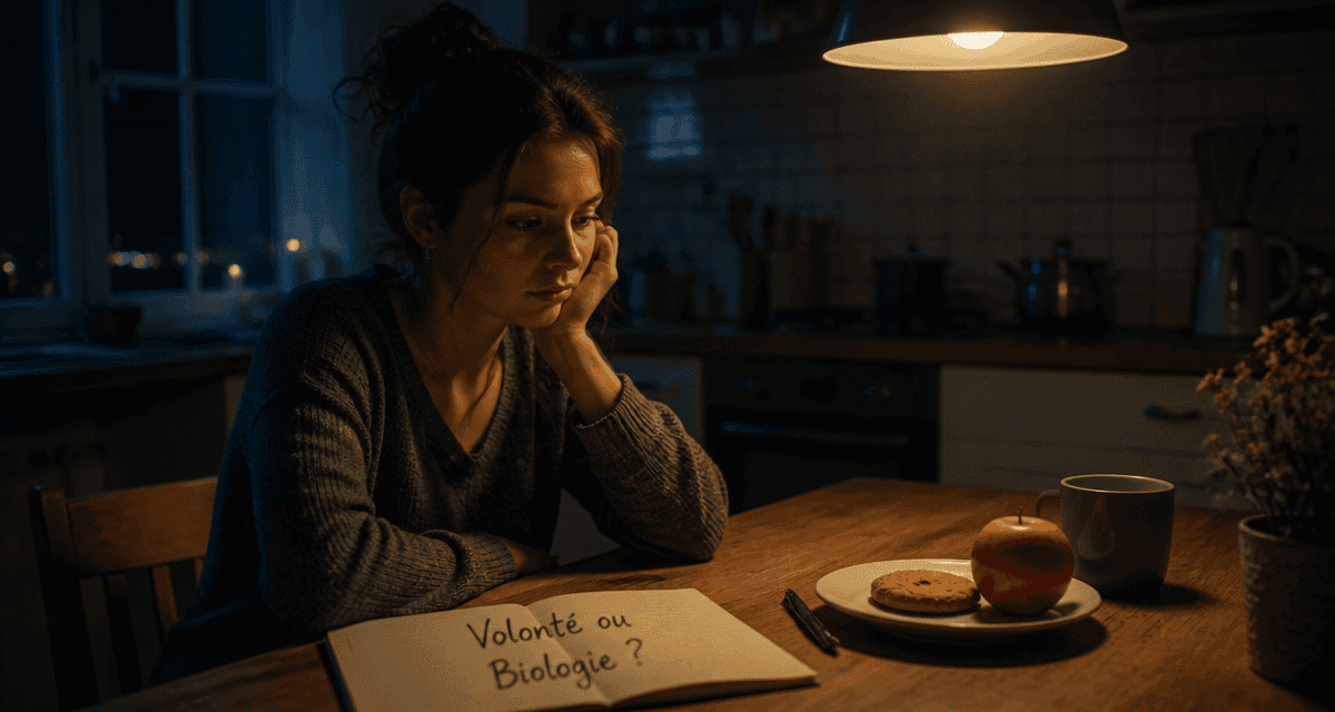 je veux maigrir mais je n ai aucune volonte femme assise cuisine