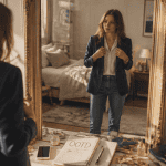 outfit of the day jeune femme blazer miroir