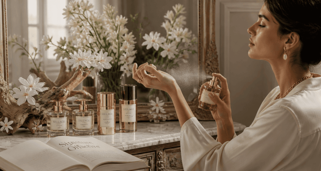 parfum femme 2025 flacons rechargeables fleurs bois