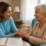 Prendre soins des autres femme soutient personne âgée