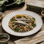 assiette salade omega 3 et 6 huiles sardines