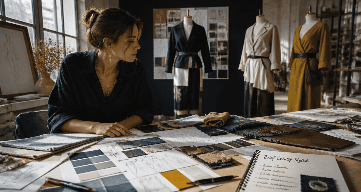 styliste freelance examine moodboard mode