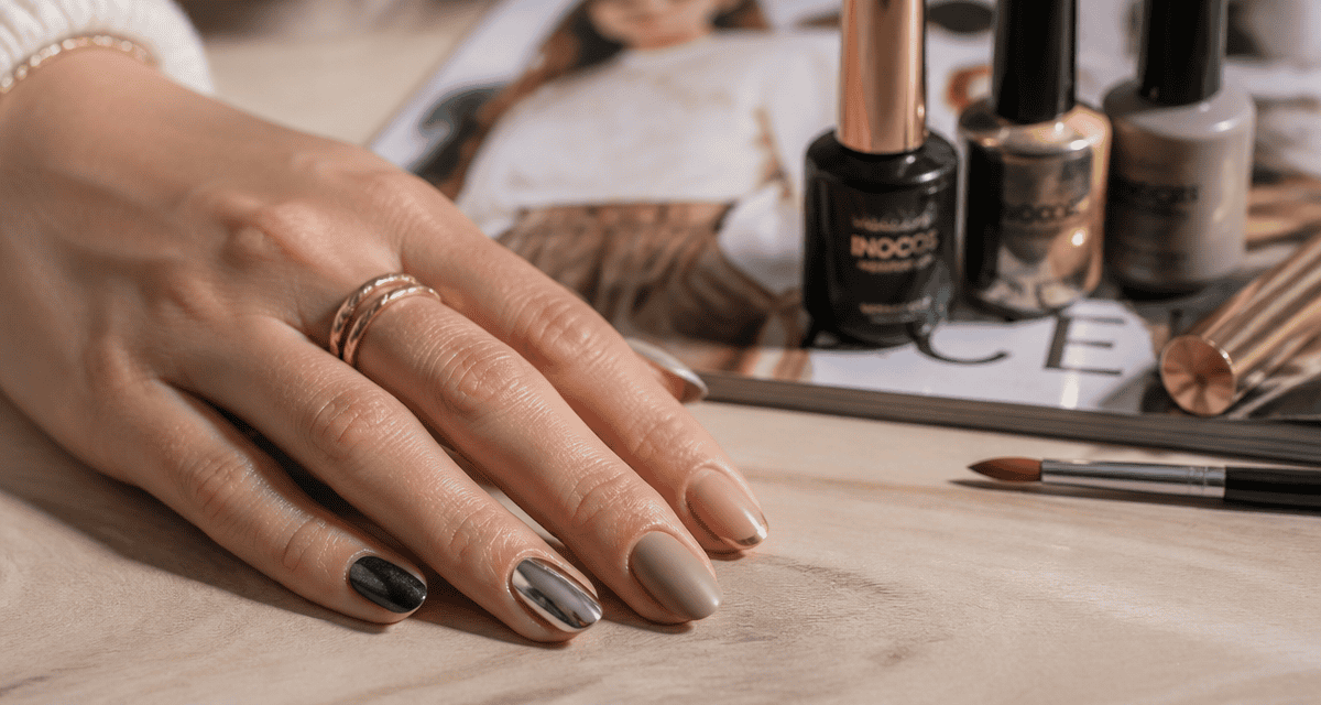 Tendance vernis à ongles main élégante effets variés