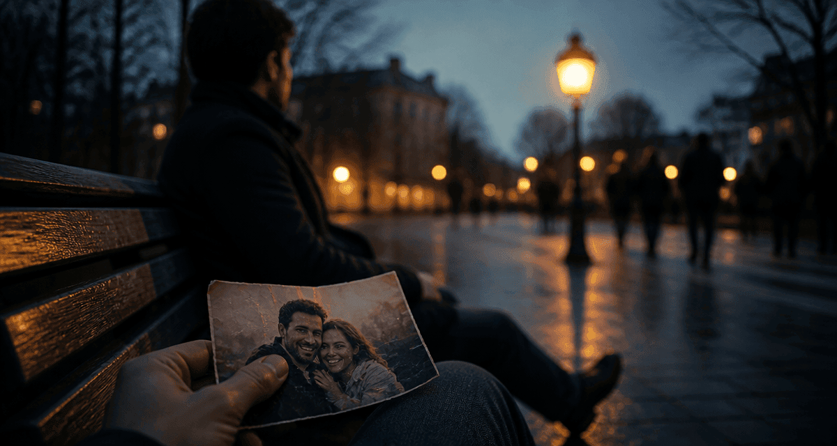 un homme oublie t il vite une femme seul sur banc