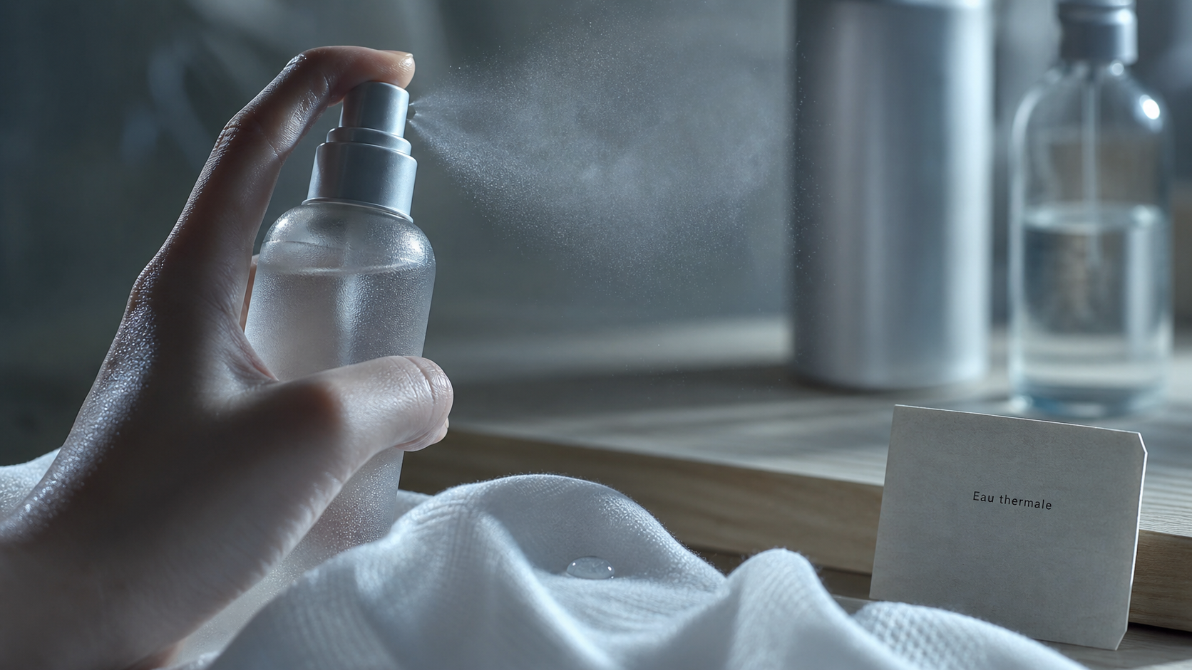 Bienfaits eau thermale : brume apaisante pour la peau