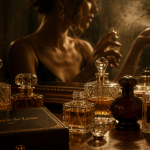 luxurious fragrances flacons de luxe sur coiffeuse