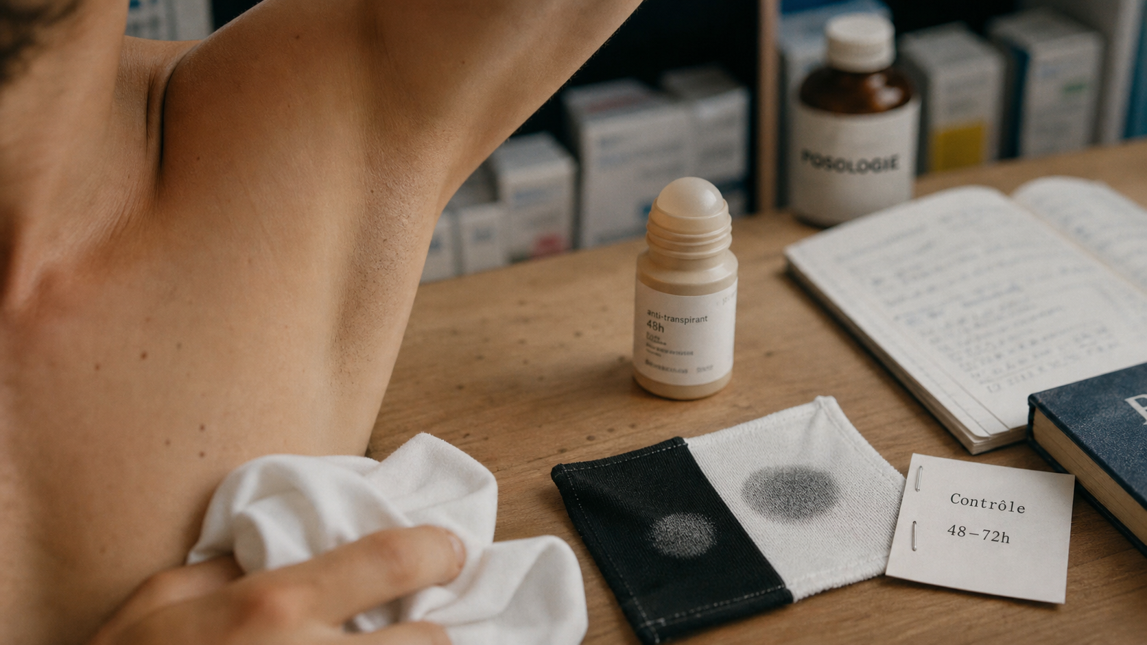 Meilleur anti transpirant : test anti taches sous les aisselles