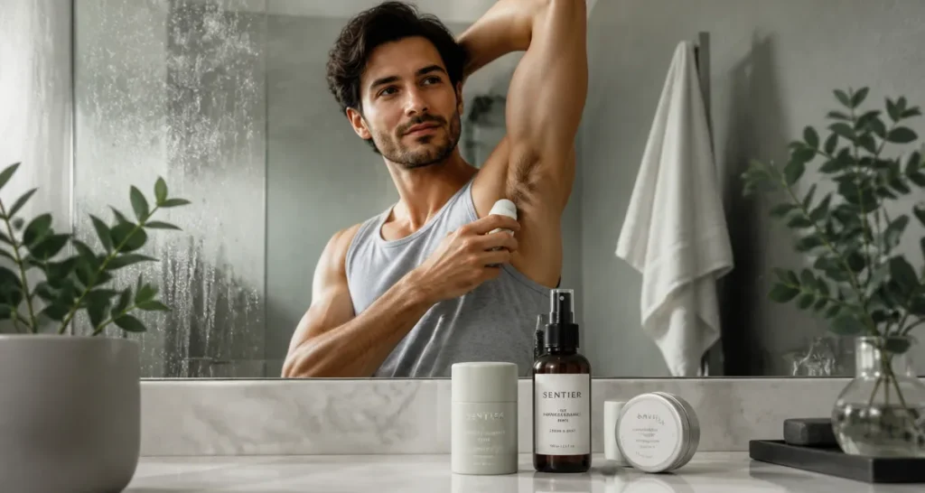 meilleur déodorant pour homme naturel salle de bains