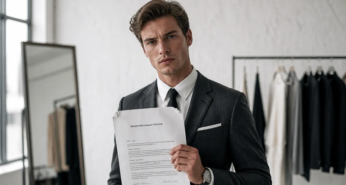 salaire mannequin homme posant avec contrat