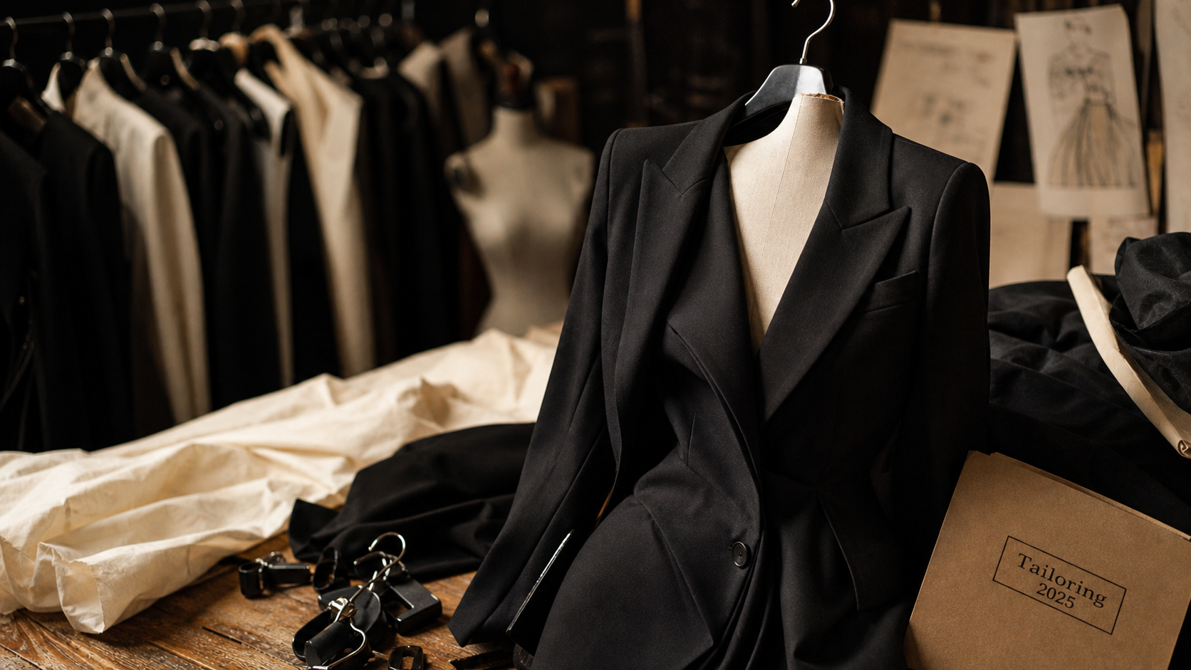 Tendance mode 2025 : blazer tailoring 2.0 noir, couture et style