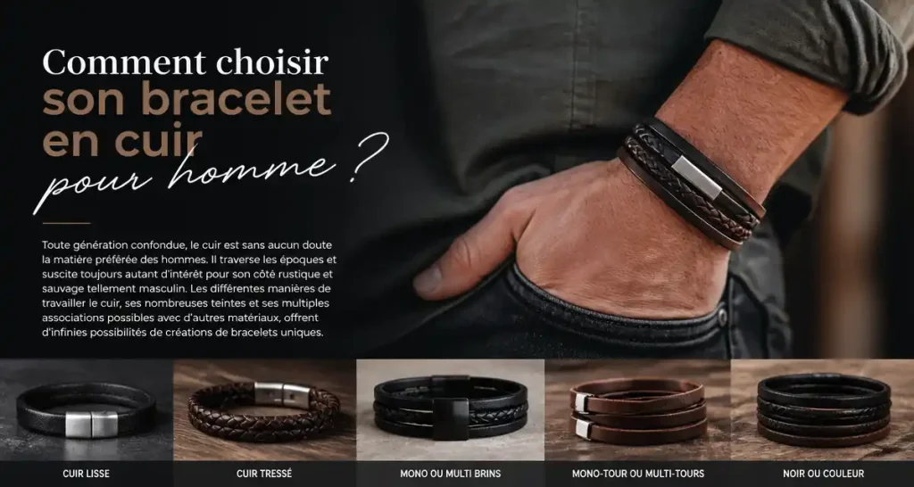 Comment choisir son bracelet en cuir pour homme ?