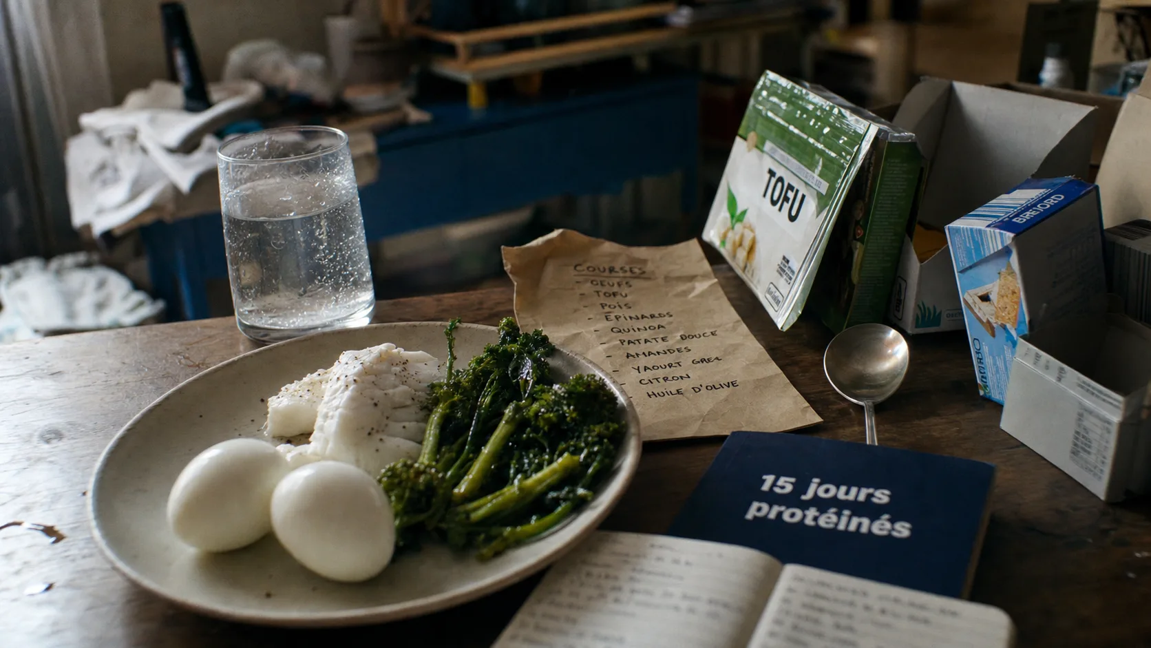 regime proteine 15 jours : assiette protéines et stabilisation