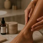 Teint hâlé : autobronzant sans traces sur peau hydratée