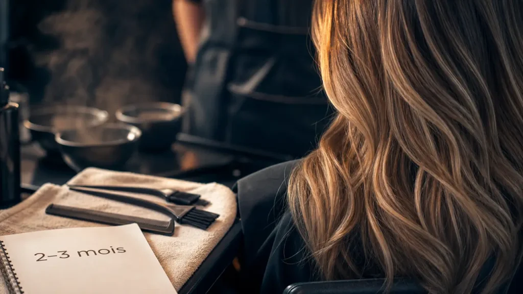 Combien de temps dure un balayage ? 30 minutes à 2 heures de pose, puis 2 à 3 mois de tenue