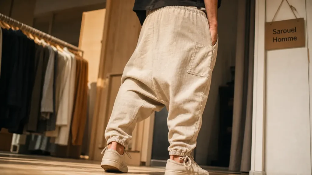 Sarouel homme : choisir le bon modèle entre coton, cargo et jogging