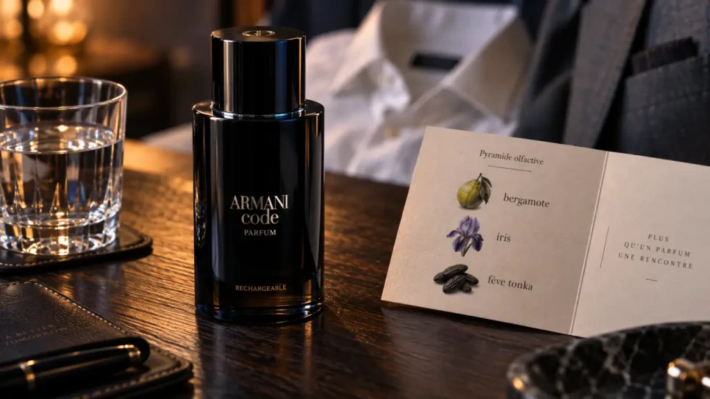 Armani Code Parfum homme : un flacon rechargeable et une signature différente de l’Eau de Toilette