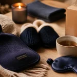 Cadeau bien être cocooning spa : bouillotte, tisane, chaussons et plaid