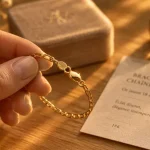 Bracelet or 18 carats femme manège à bijoux, or jaune 18 carats